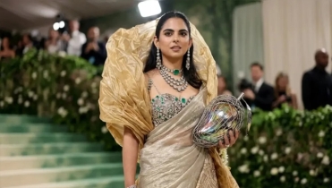 ৫০ জন কারিগরের ১২০০ ঘণ্টার পরিশ্রমে তৈরি ইশা আম্বানির মেট গালা লুক